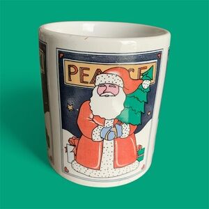 1991 Vintage Santa Claus Christmas Mug